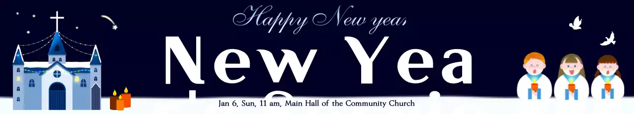 Faixa tradicional do evento de Ano Novo da Marinha