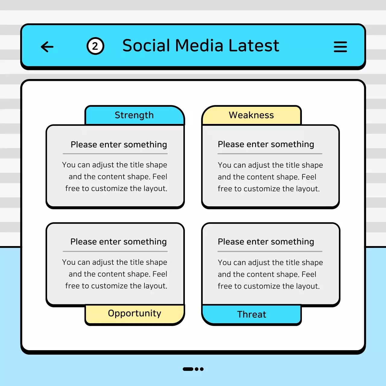 Blue Modern Marketing Report Instagram Carousel