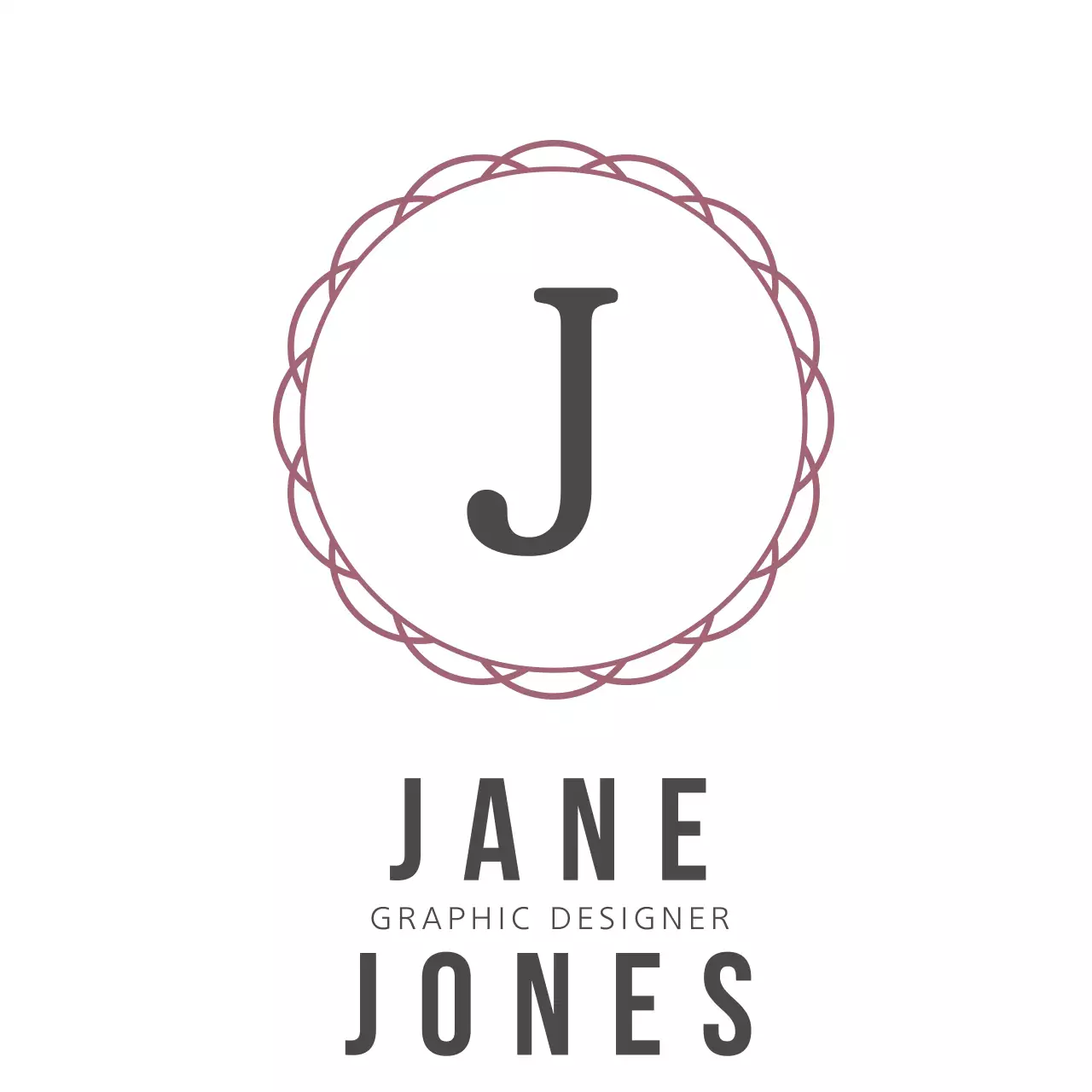 White Minimal Business Card Logo