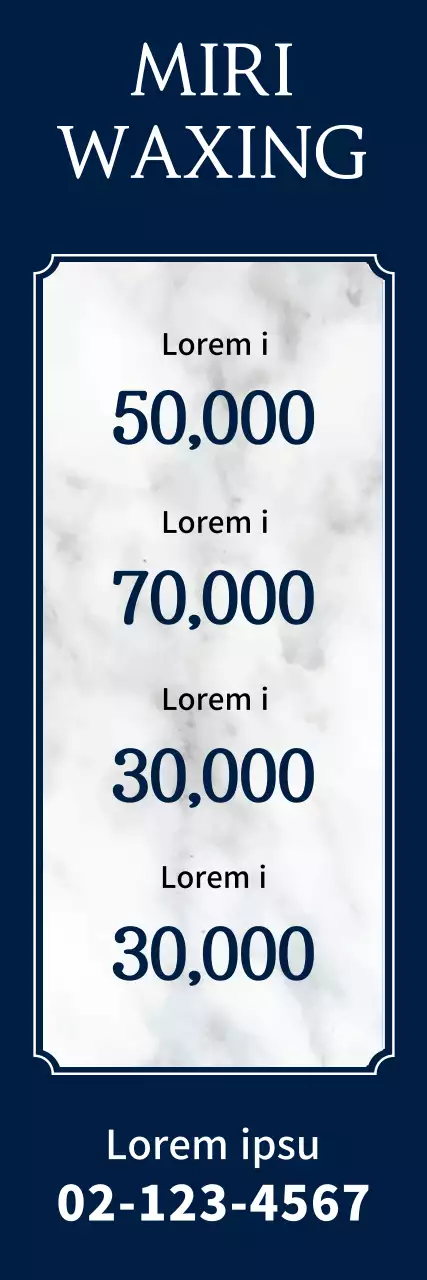 Banner de propaganda de depilação elegante da Marinha