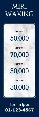 Banner de propaganda de depilação elegante da Marinha