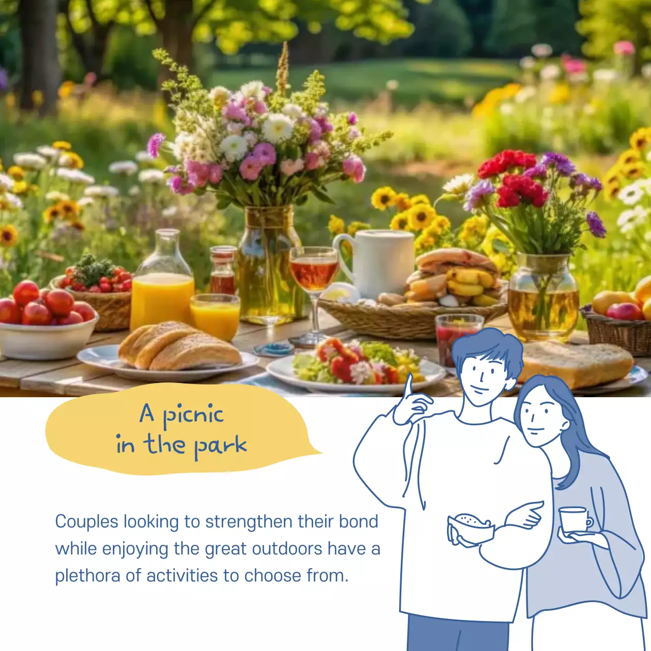 Blue Trendy Couples Guide Instagram Carousel