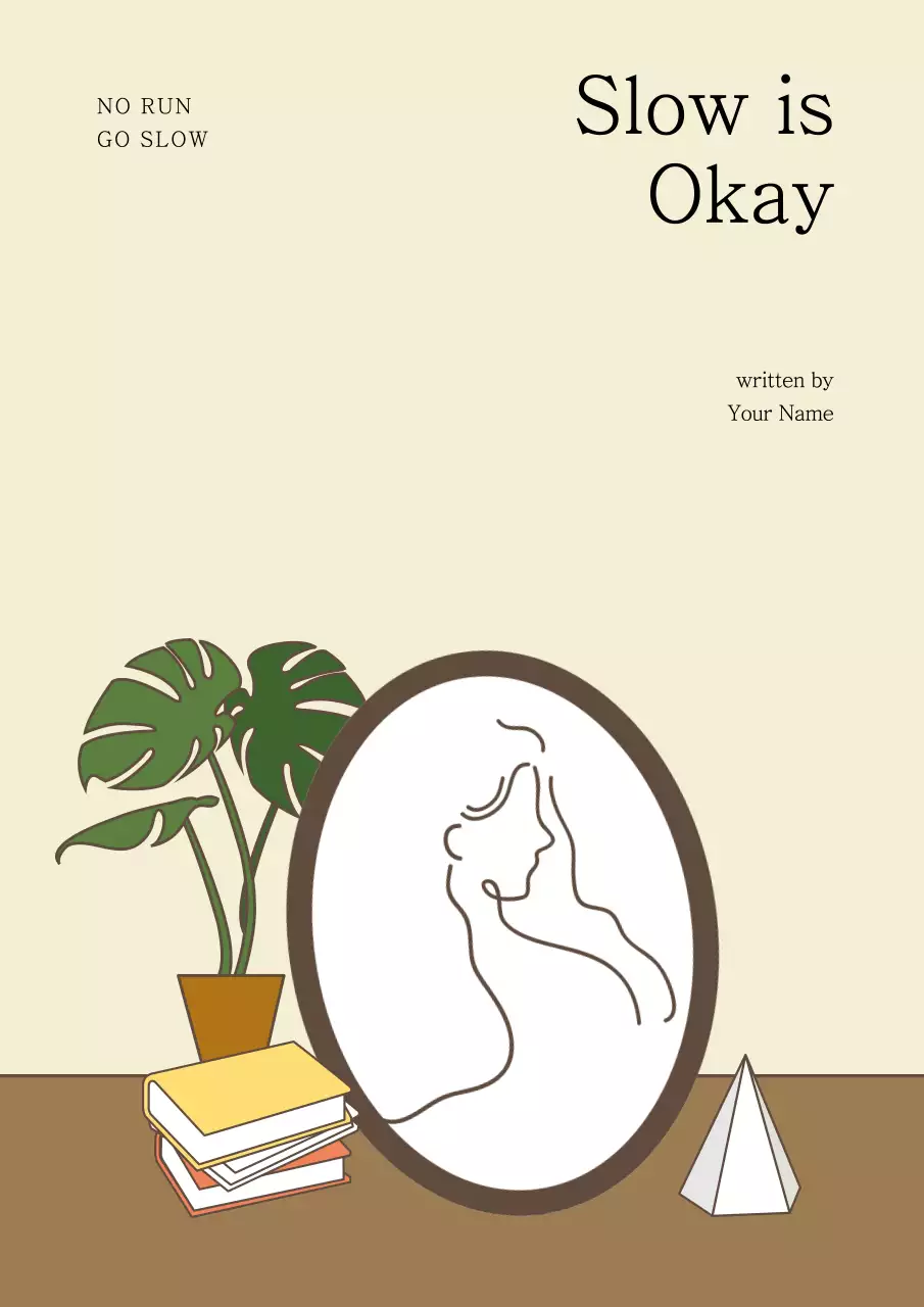 Beige Minimalist Mindfulness Guide Book Cover