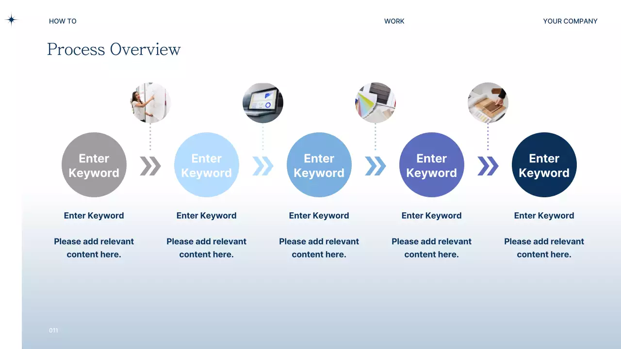 Navy blue modern business PT proposal