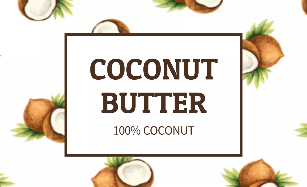 White Minimal Coconut Advertisement Banner