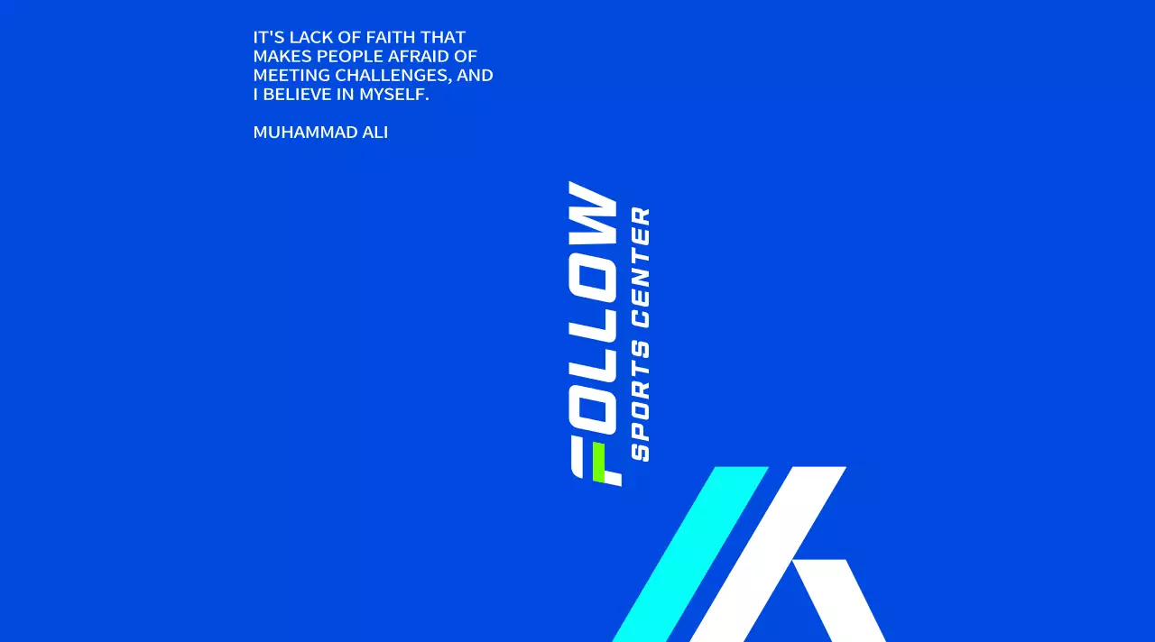 Strong, engaging design with light blue and blue gradients