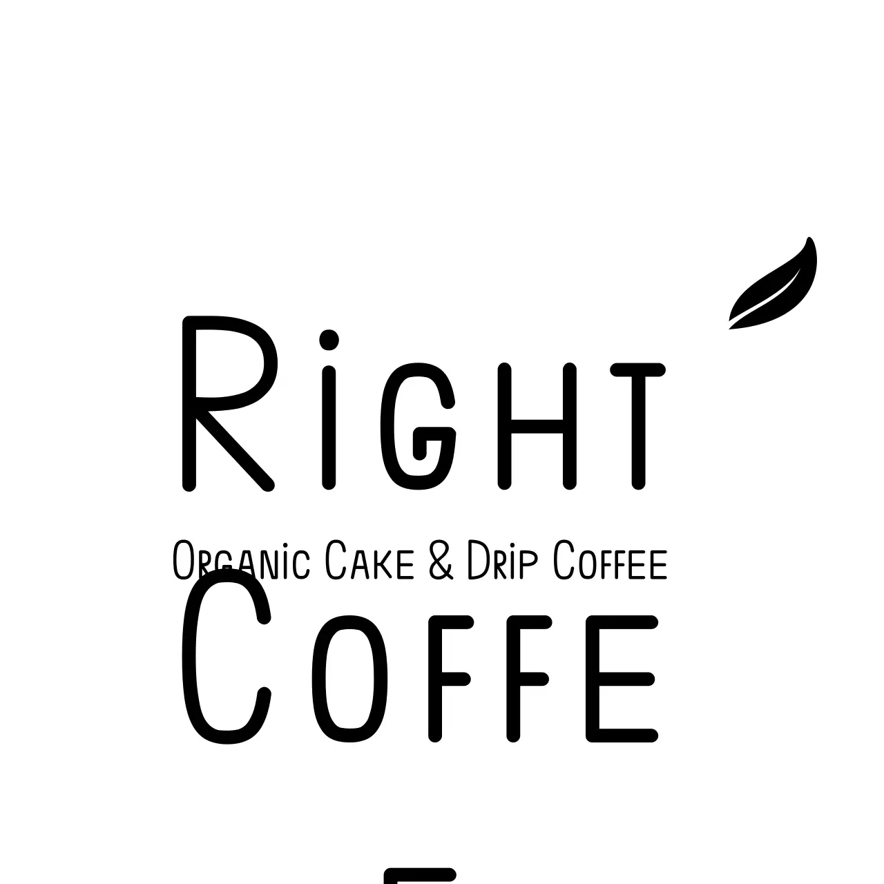 Black Minimalist Coffee Advertisement Logo