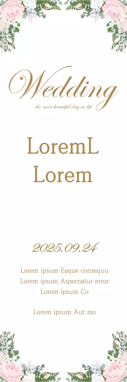 Banner de convite de casamento elegante branco