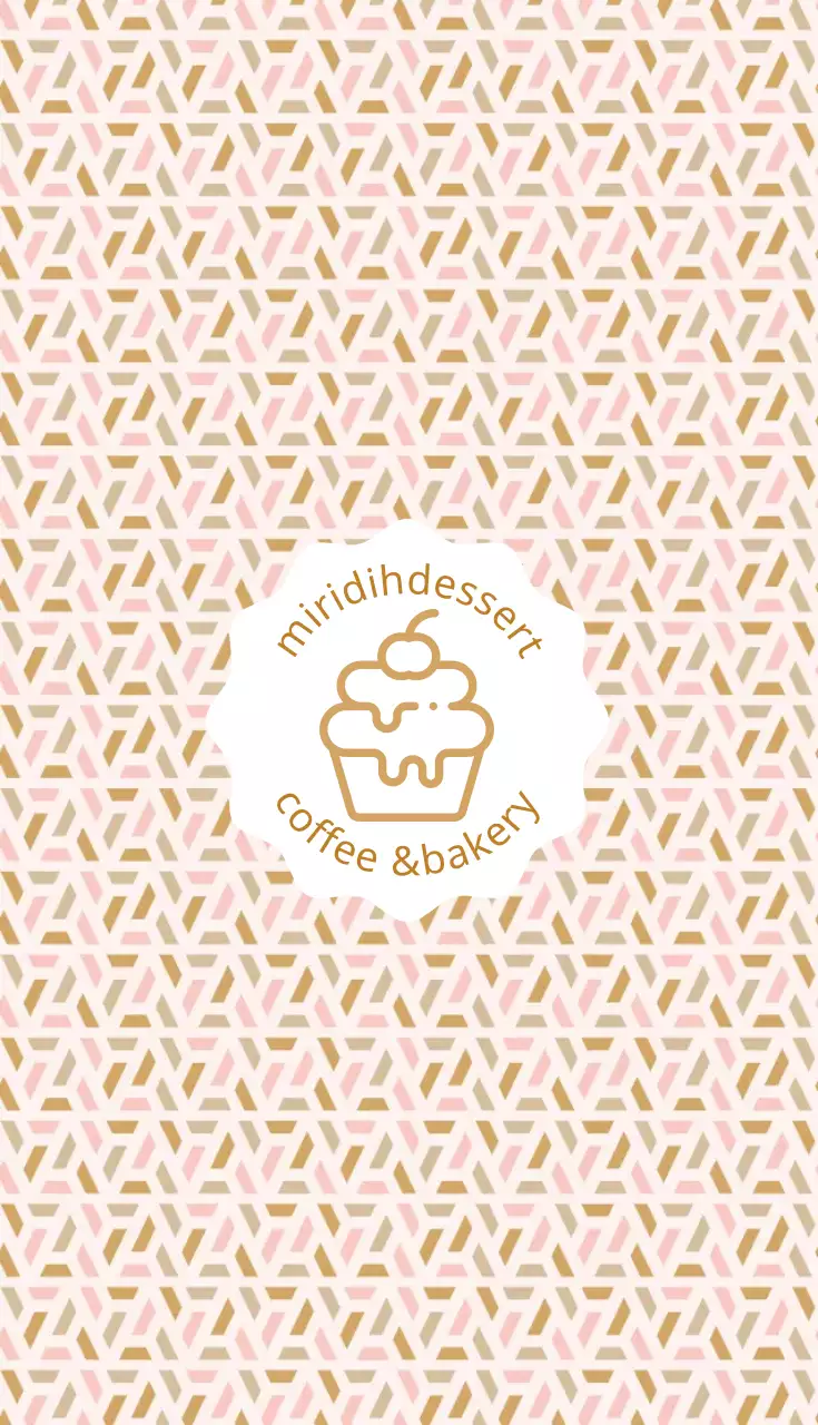 Kartu Nama Iklan Toko Roti Minimal Pink