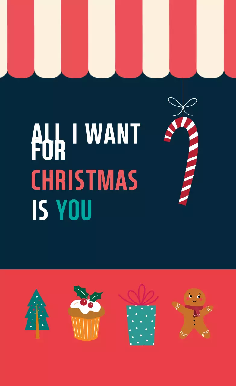 Label ucapan selamat Natal bergambar merah dan biru tua