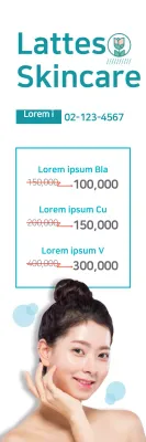 Faixa promocional Teal Modern Skincare