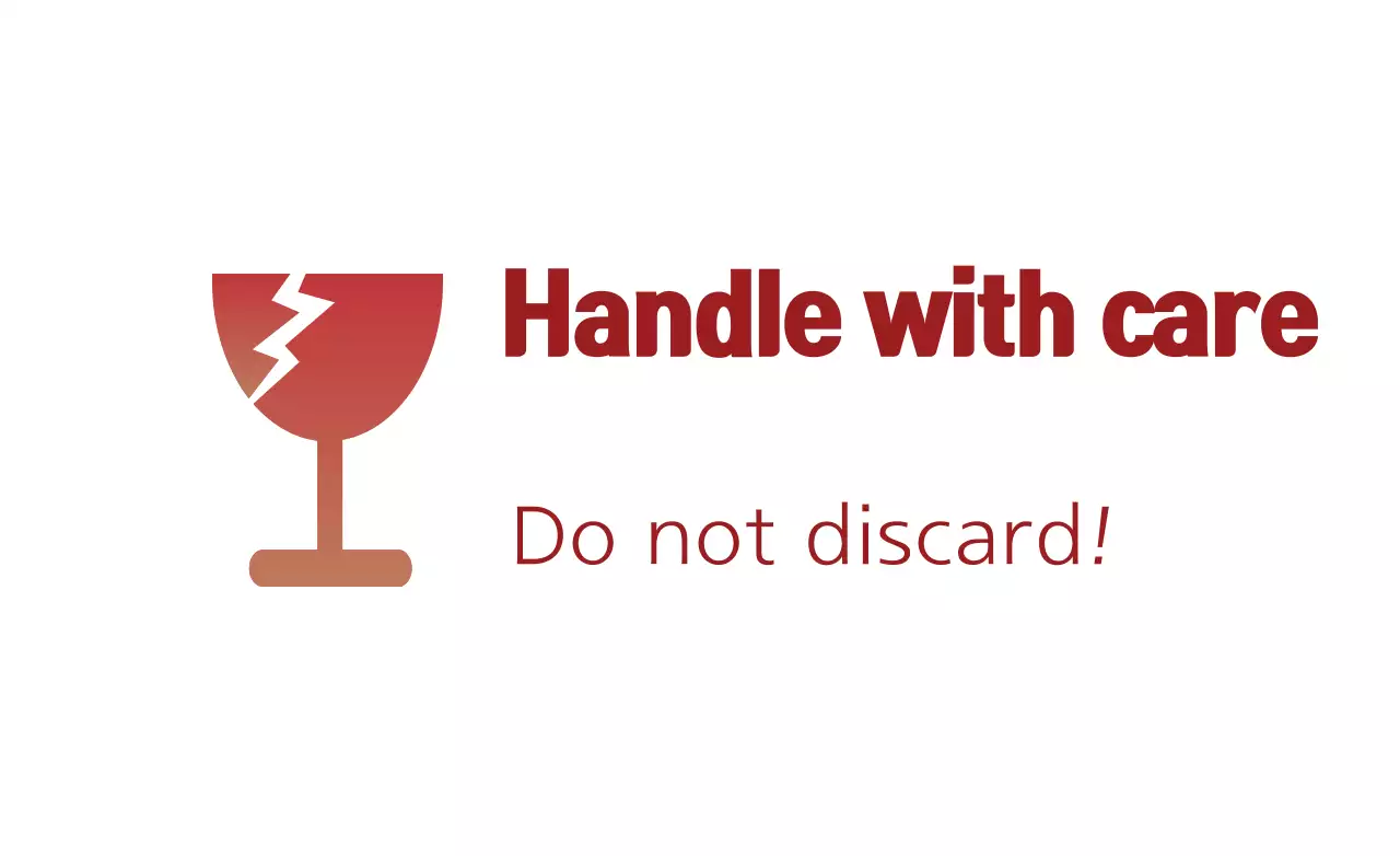 Red Simple Caution Notice Banner