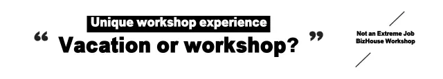 Banner promocional do workshop minimalista preto