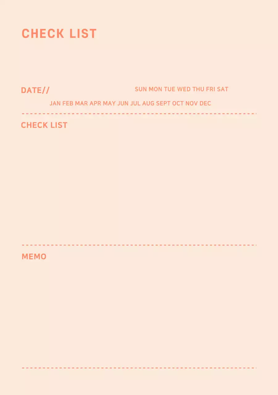 danh sách kiểm tra