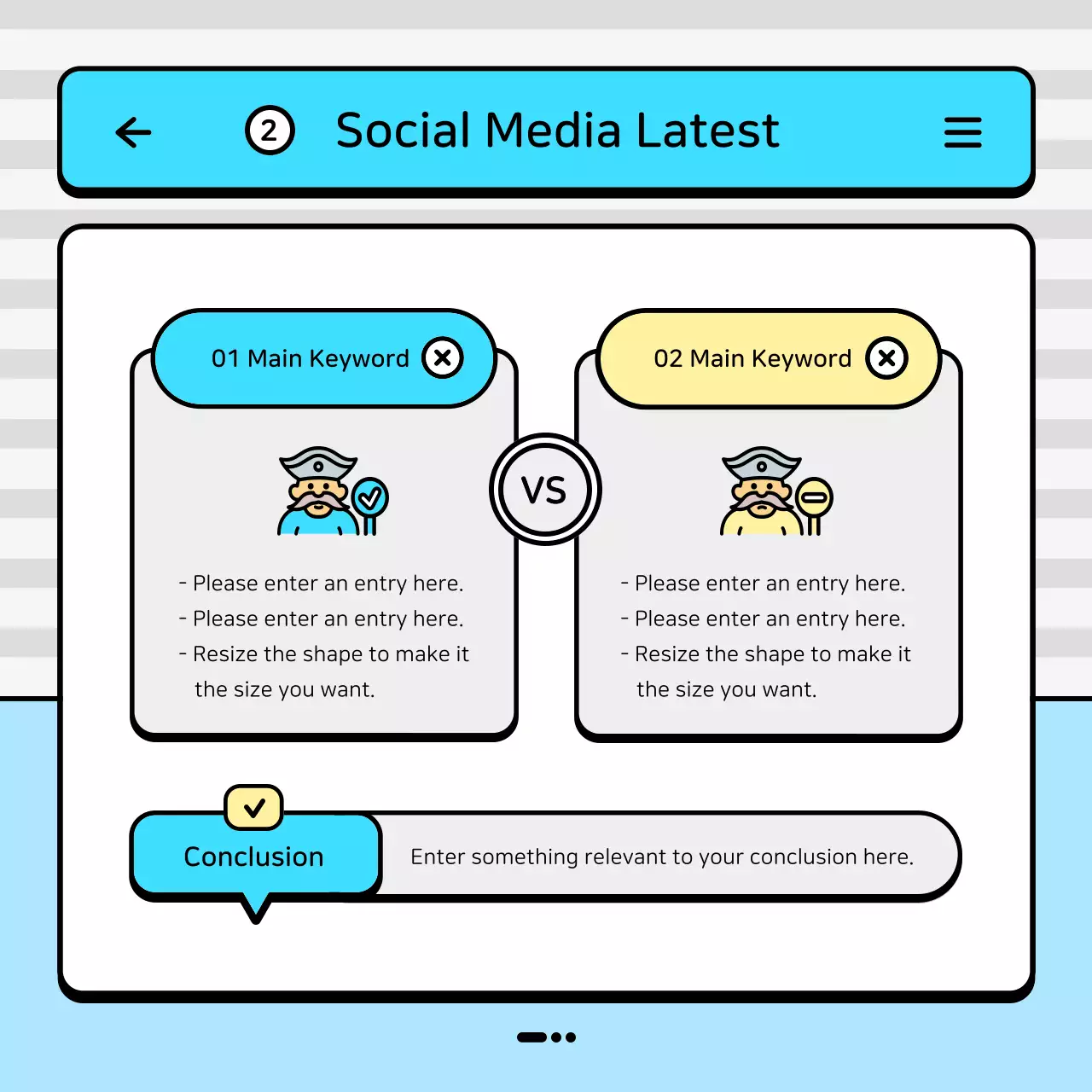 Blue Modern Marketing Report Instagram Carousel