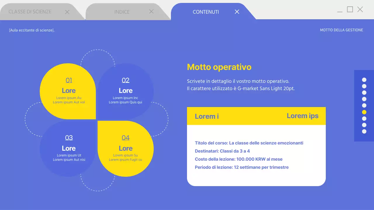 Presentazione del programma doposcuola