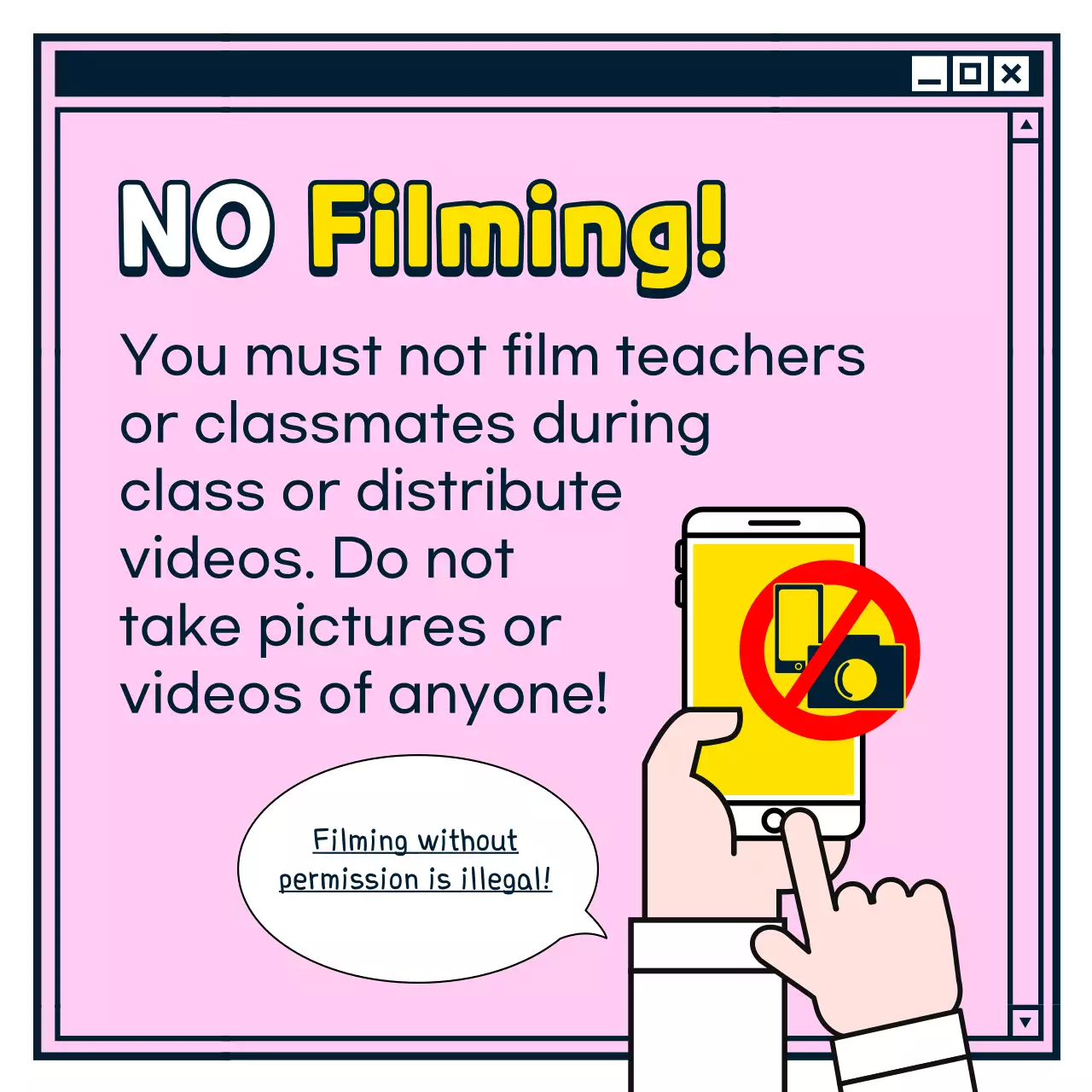 Yellow Cartoon Remote Learning Guide Instagram Carousel