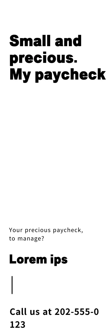 Banner promocional de finanças mínimas pretas