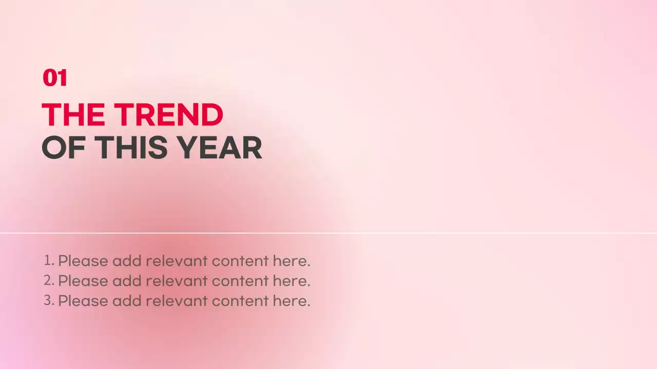 Pink Modern Trends Promotion Presentation