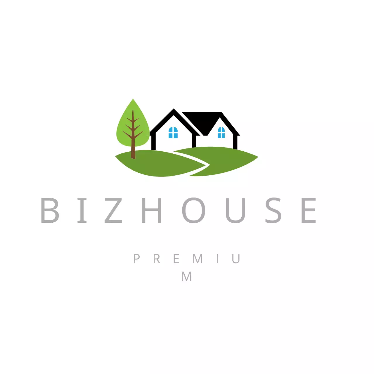 Green Minimal Real Estate Logo