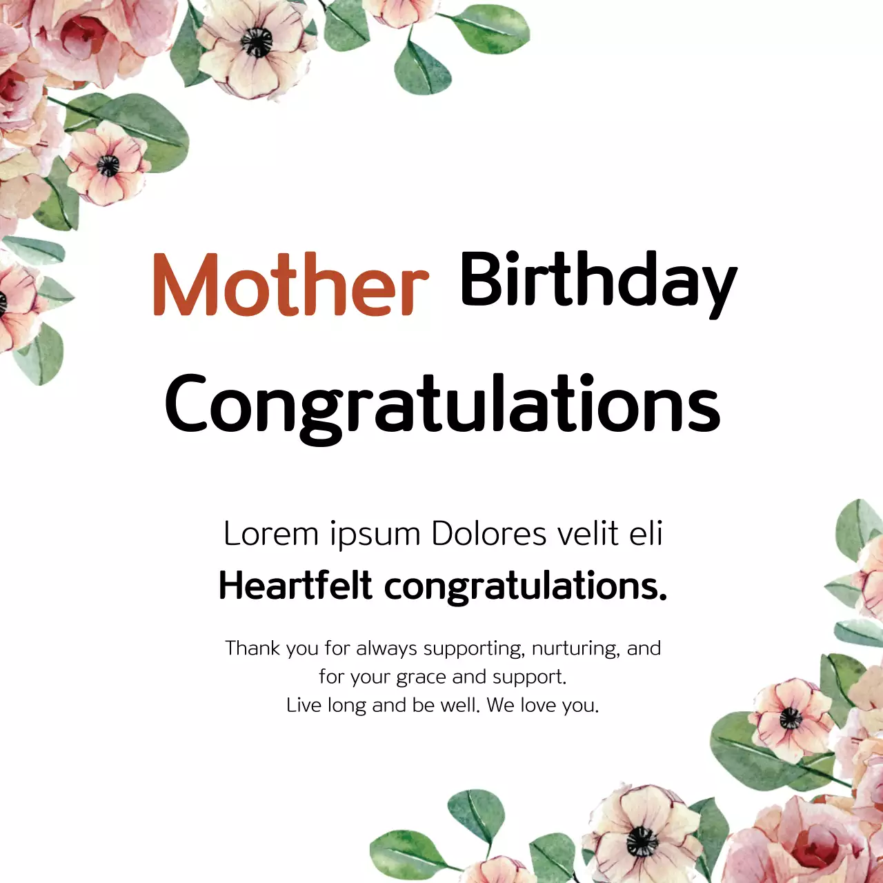 Biểu ngữ thiệp sinh nhật hoa hồng