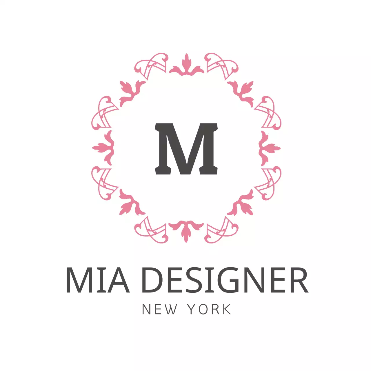 Pink Elegant Design Logo