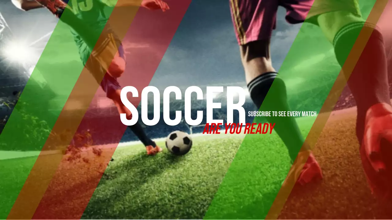 Green Bold Soccer Promotion YouTube Thumbnail