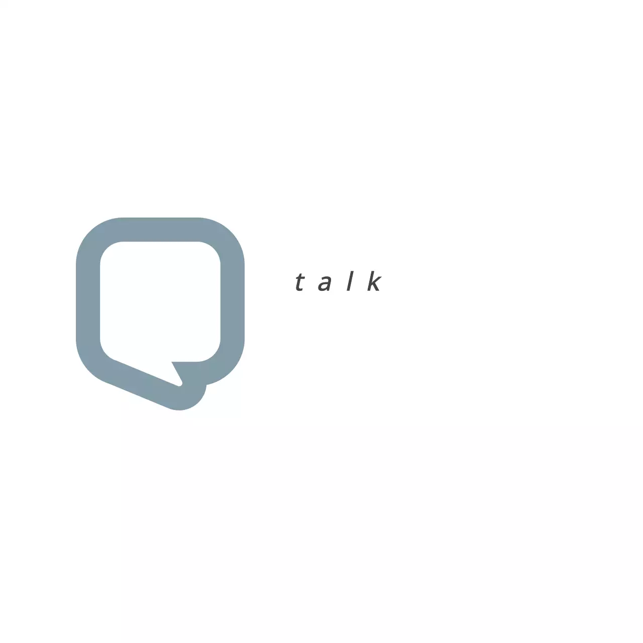 Grey Minimalist Communication Guide Logo