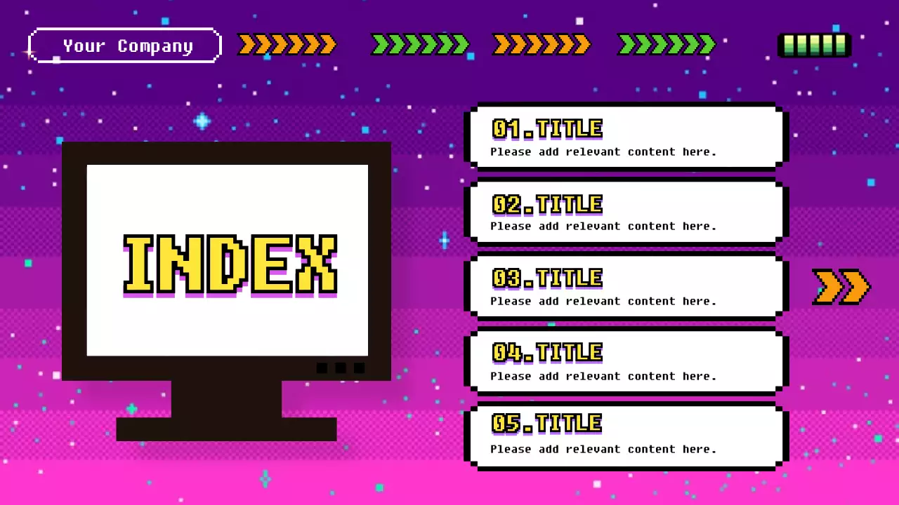 Purple Retro Game Guide Presentation