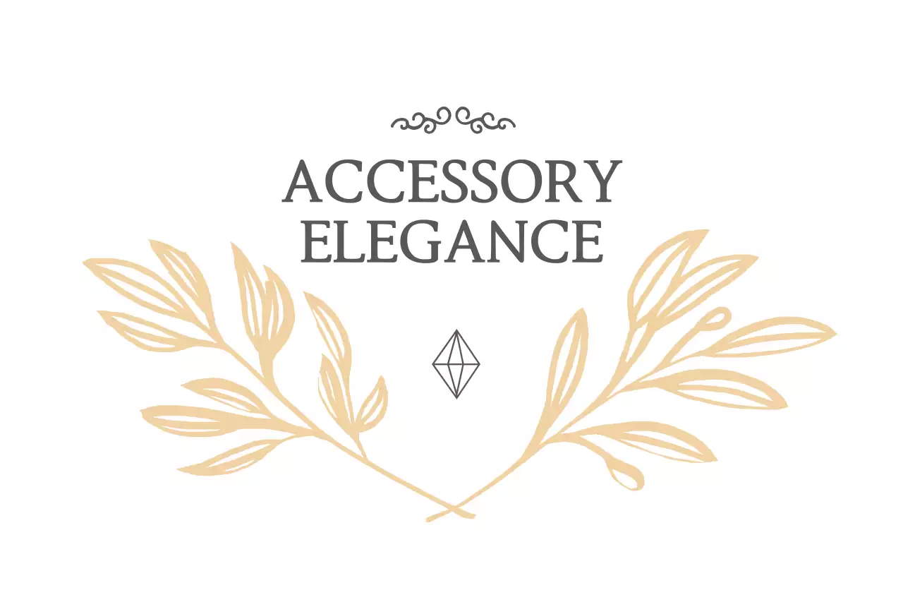 Banner de anúncio de acessório elegante dourado