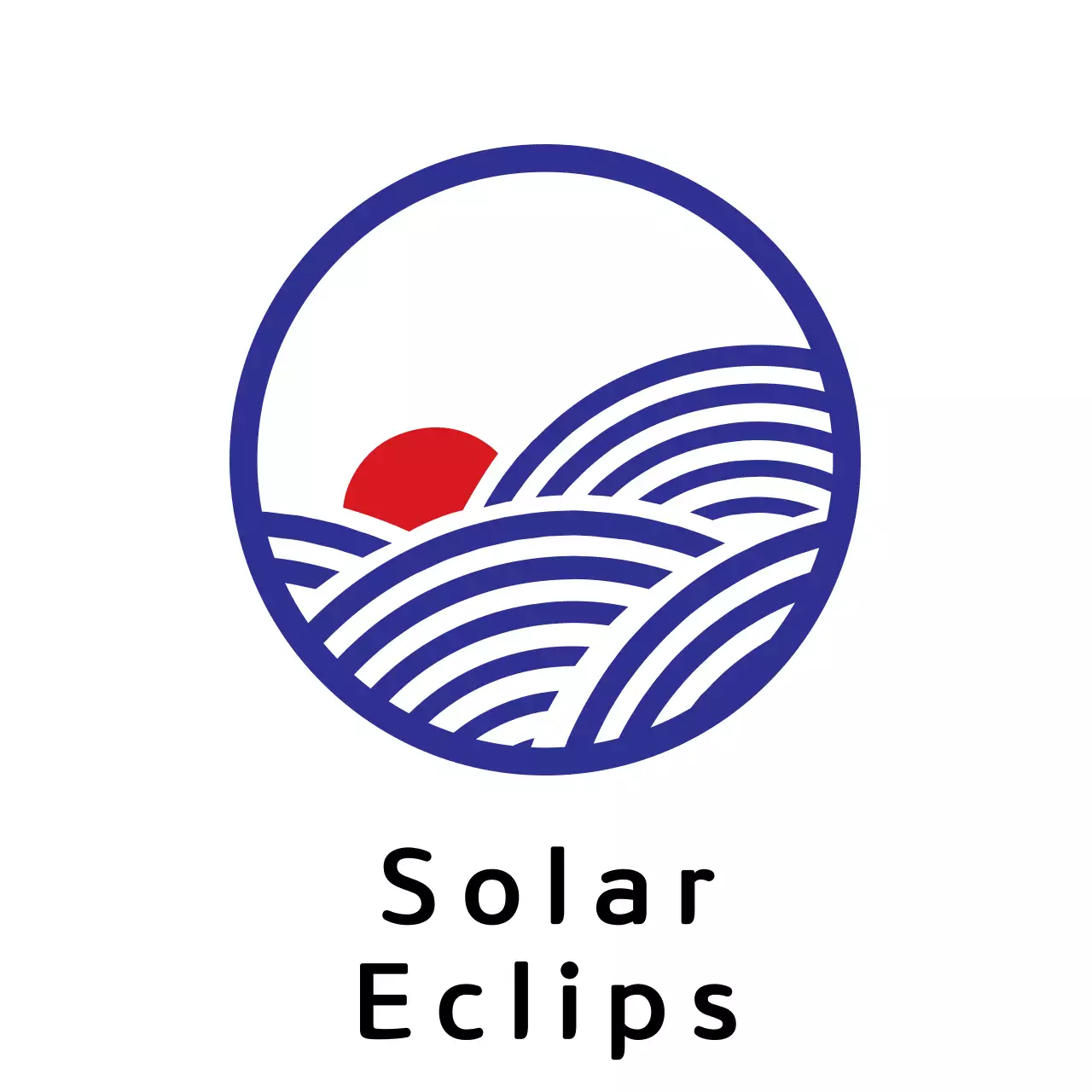 Red Minimalist Solar Logo