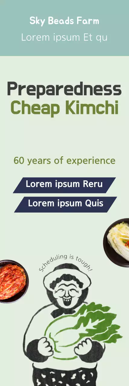 Banner Promocional Kimchi Tradicional Verde