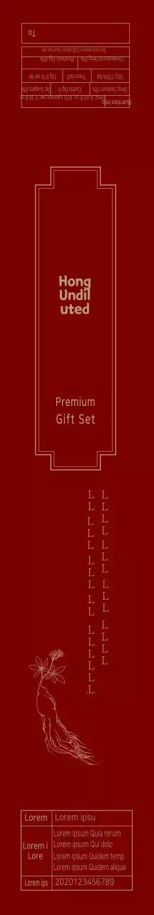 Konsentrat Ginseng Merah Bergambar Mewah