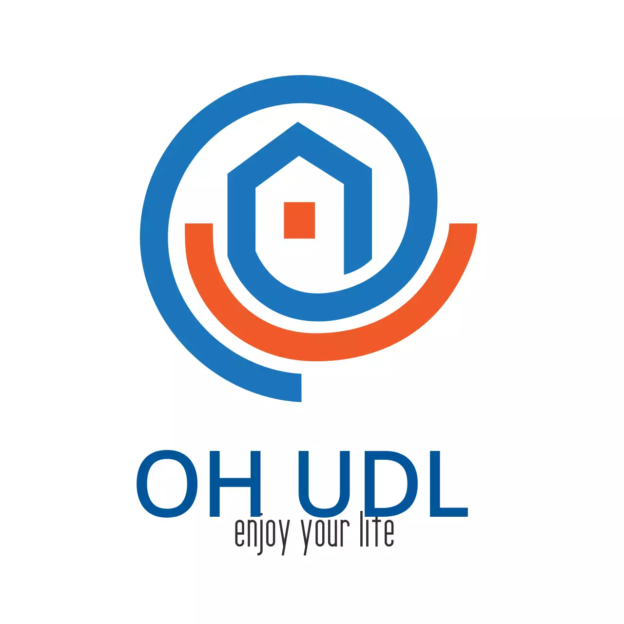 Blue Modern Housing Promotion Logo