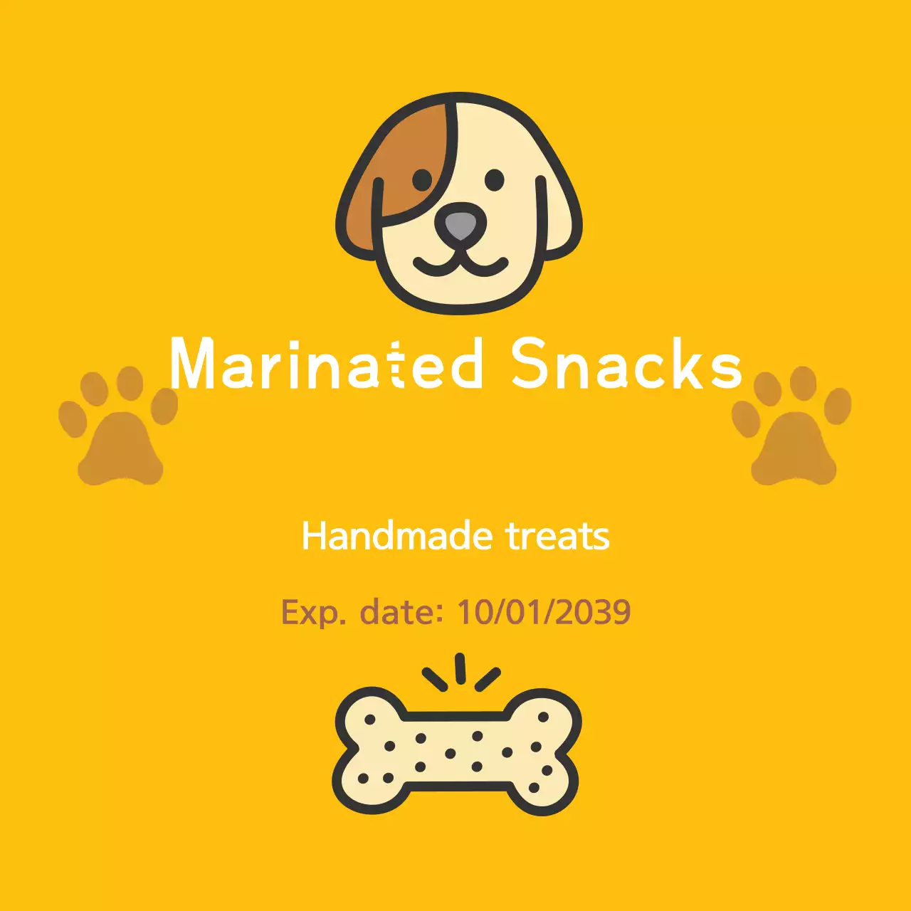 Yellow Simple Pet Promotion Banner