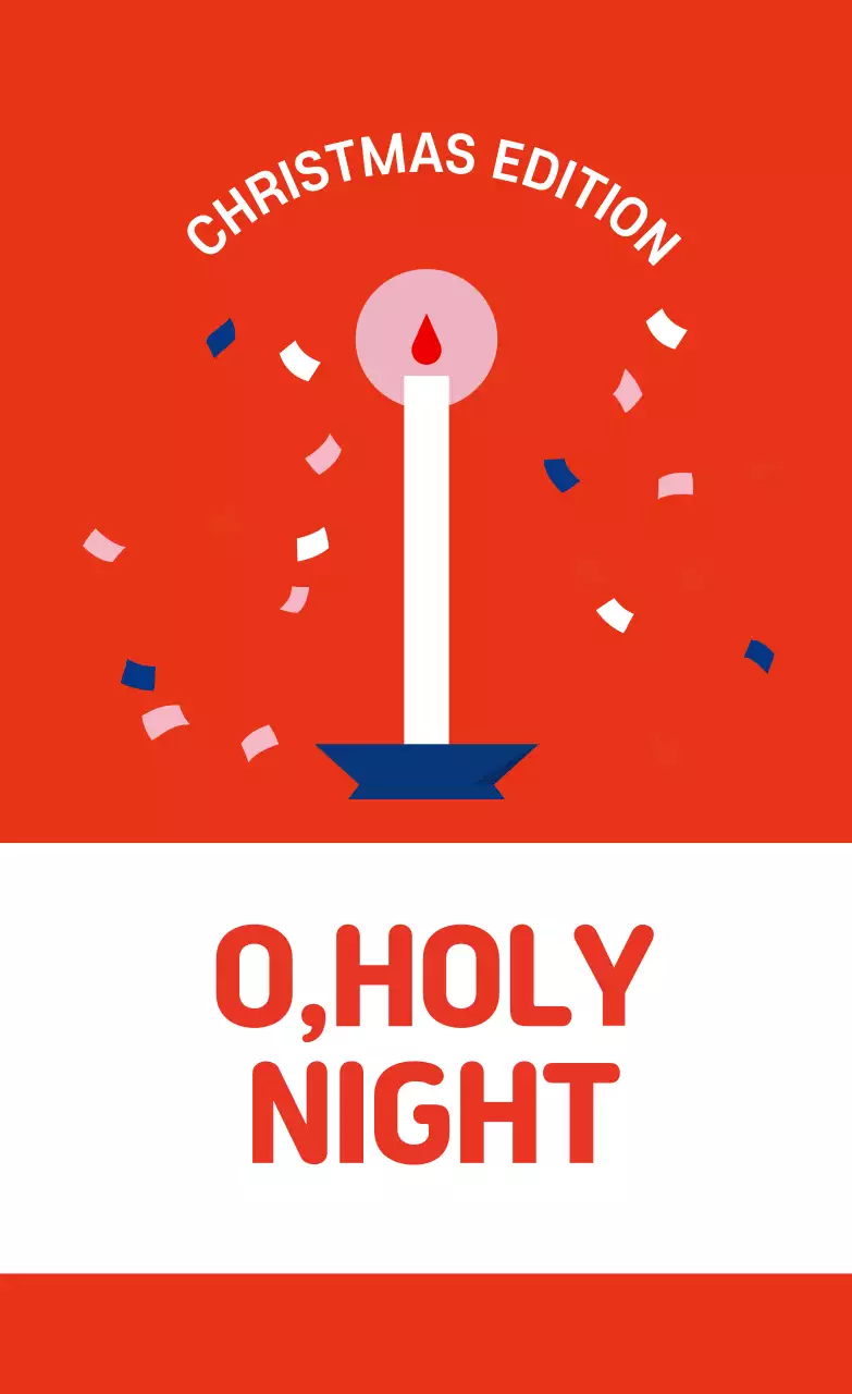 Hình minh họa nhãn quà tặng Giáng sinh màu đỏ xanh trắng