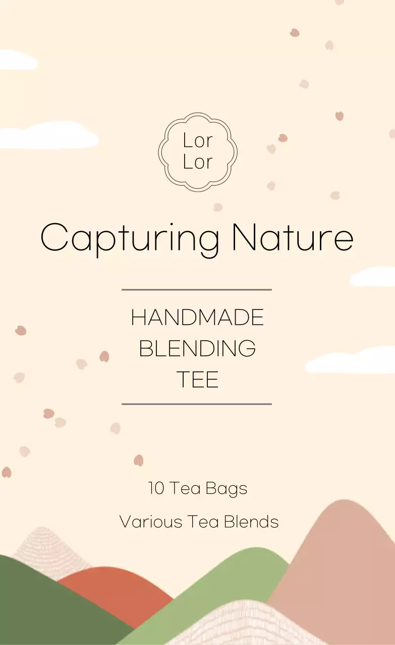 Pastel Calm Healthy Tea Sticker