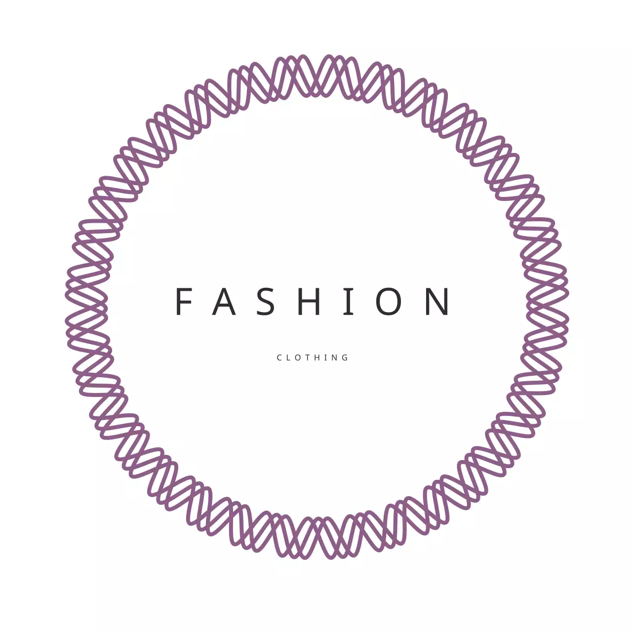 Purple Elegant Fashion Invitation Logo