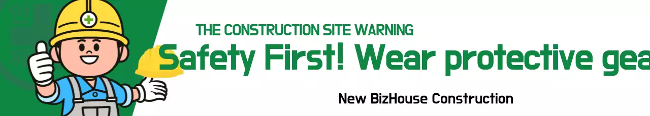 Faixa de Aviso de Segurança Simples Verde