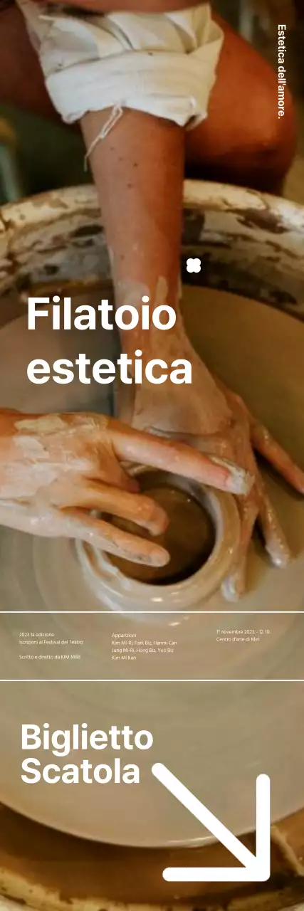 Promuovere uno spettacolo teatrale con un concetto di ceramica emozionale