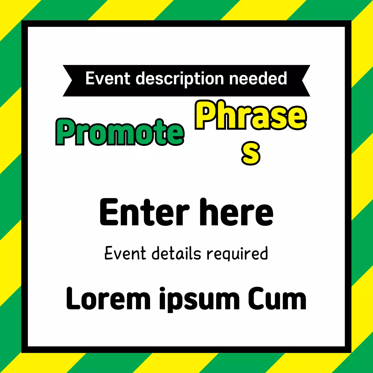 Green Simple Event Promotion Banner