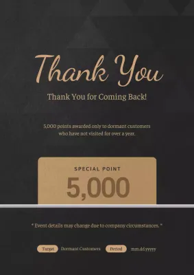 Black Elegant Loyalty Announcement Poster