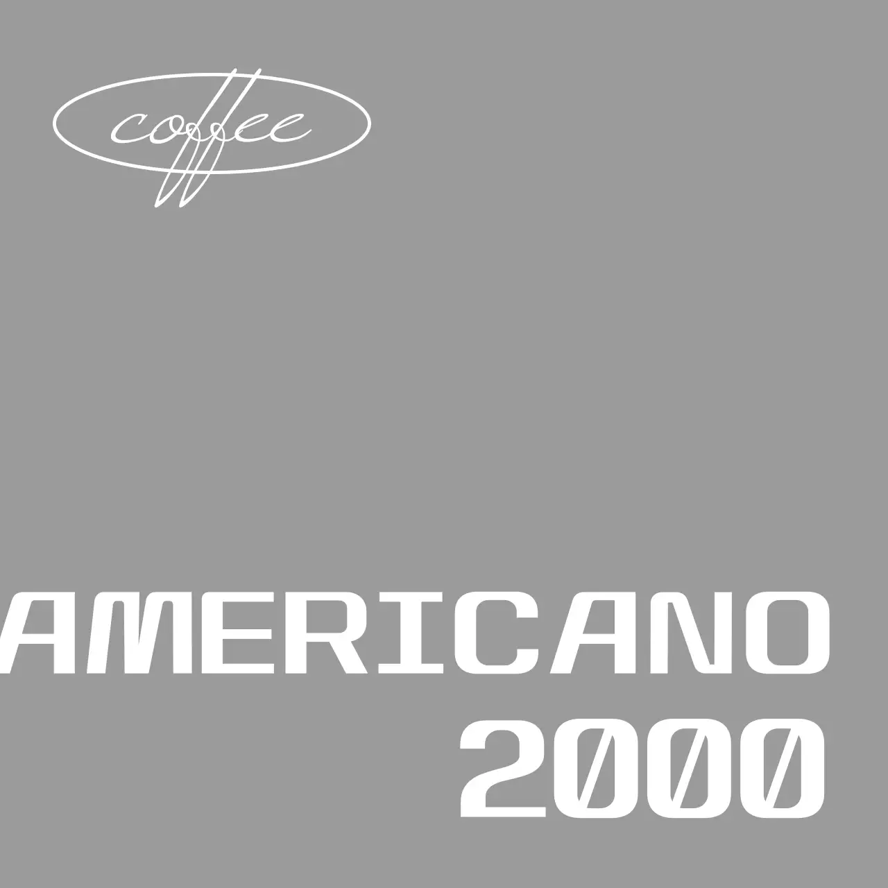 A simple storefront sign with black and white vintage bookcafe text and circular line shapes.