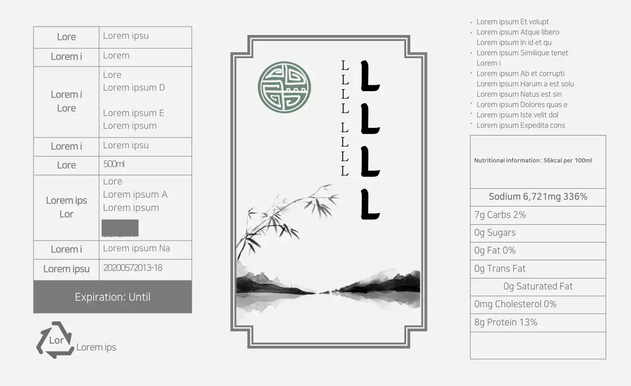 Soy Sauce Information Sticker