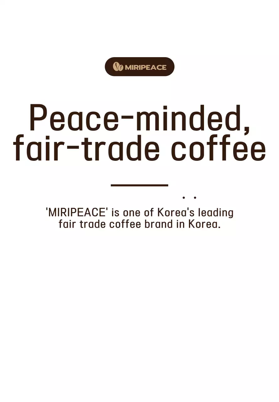 Coklat, gaya teks sederhana informasi kopi Fairtrade di rak