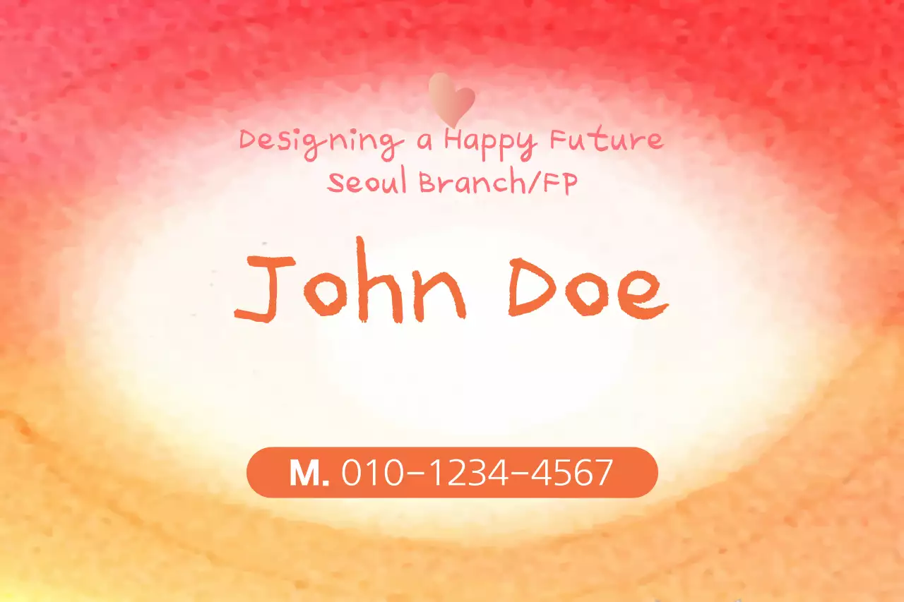 Banner de cartão de visita criativo laranja