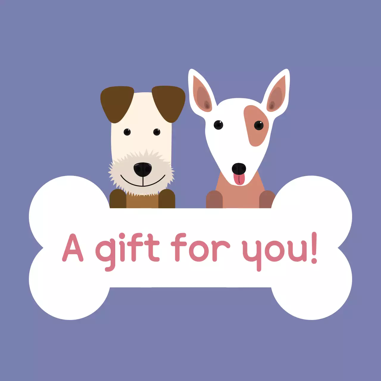 Purple Simple Gift Card Banner