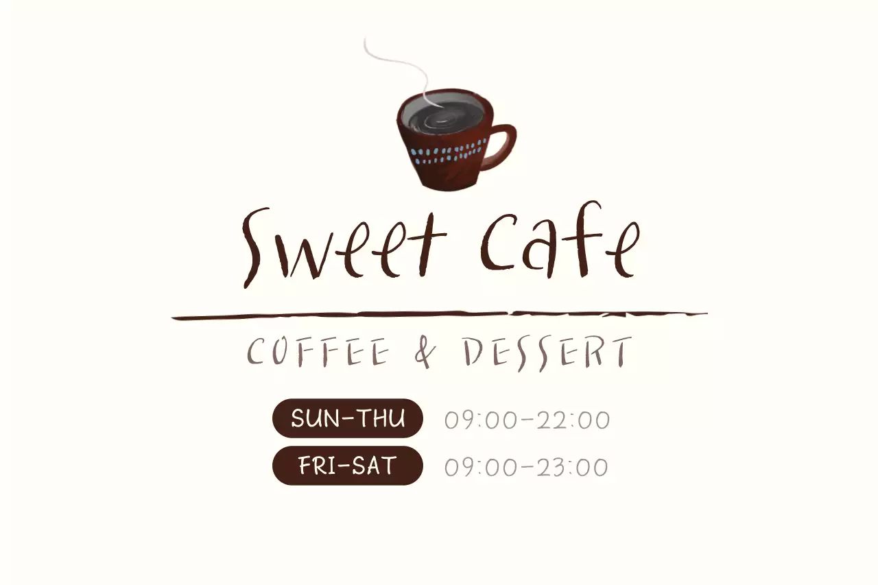 Brown Minimal Cafe Advertisement Banner