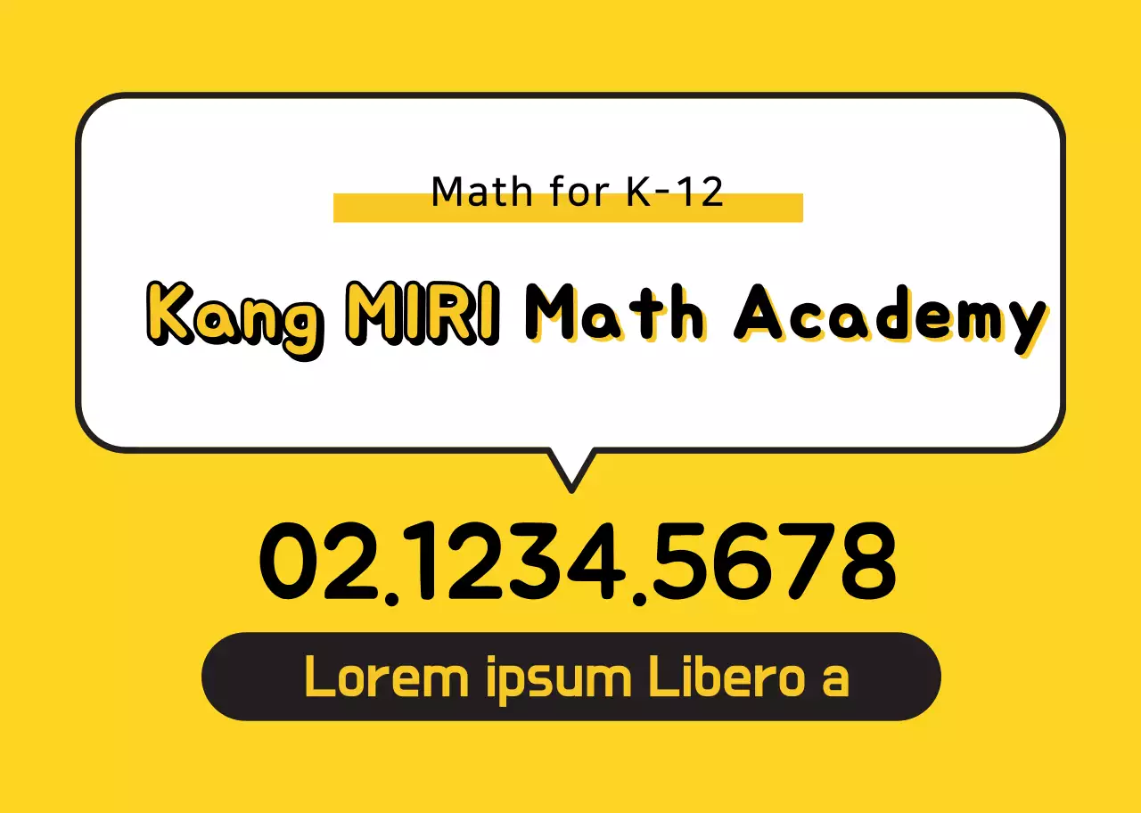 Khuyến mãi học viện toán gọn gàng màu vàng