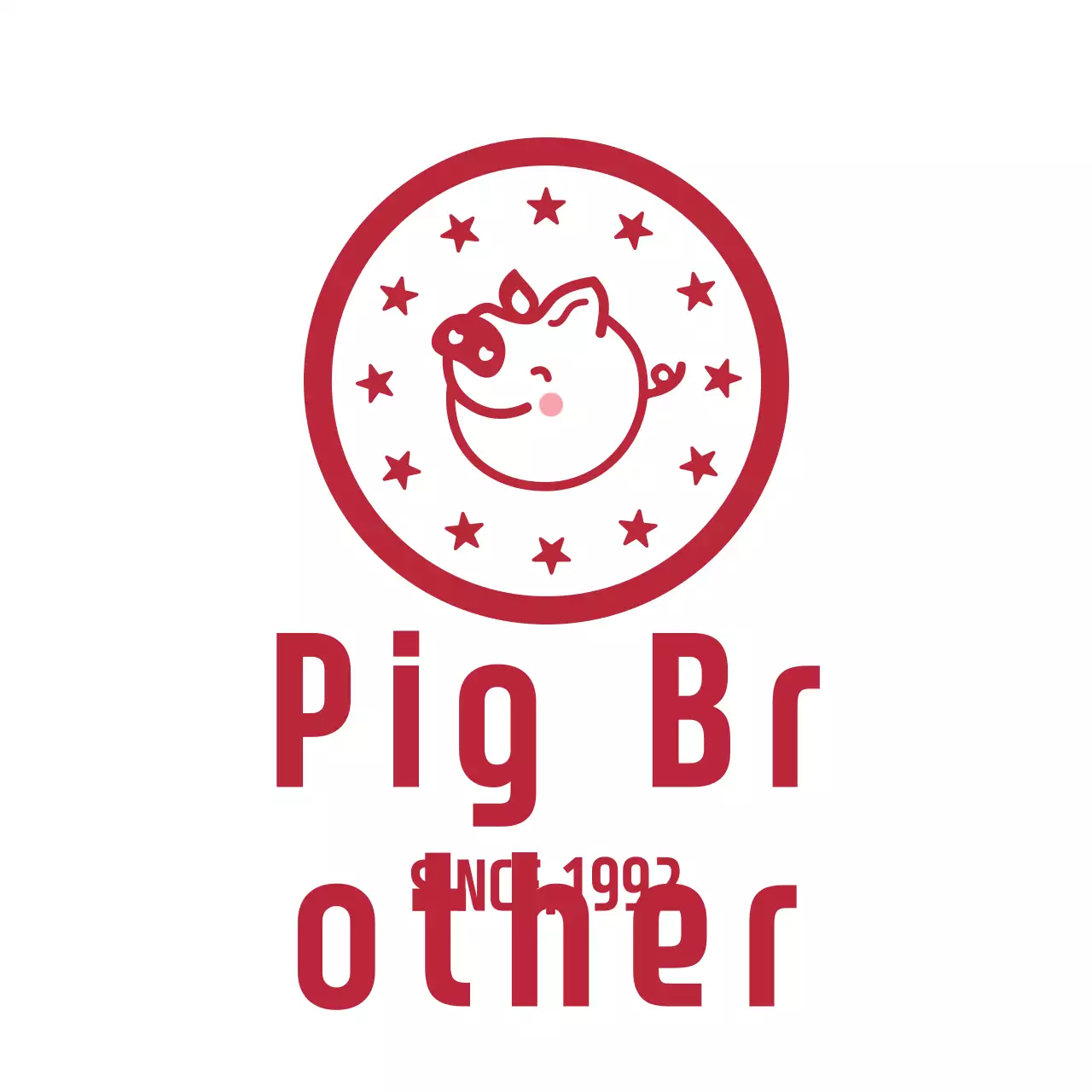 Red Simple Design Logo